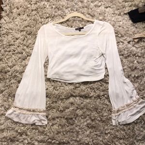 White crop top